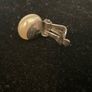 vintage mid century sterling silver pearl clip on earring Image 6
