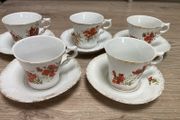 Antique cups and saucers