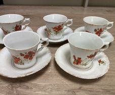 Antique cups and saucers