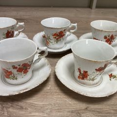 Antique cups and saucers