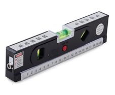 New Multifunctional Laser Level Marker 250cm Measuring Tape 3 Bubble DIY #1439