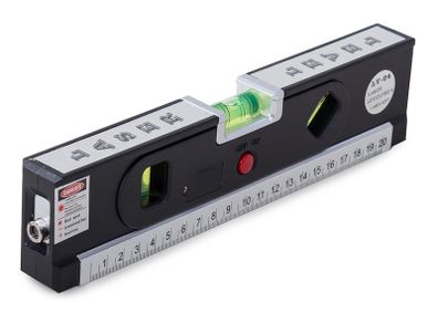 New Multifunctional Laser Level Marker 250cm Measuring Tape 3 Bubble DIY #1439