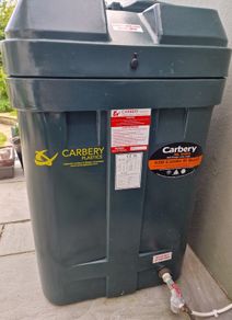 Carbery 650L slimline bunded oil tank.
