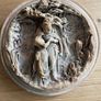 Antique Meerschaum hand sculpted circular plaque Image 2