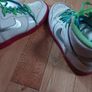Womens Nike Dunks High White Metallic Silver and Cherry  Size UK 3.5 Image 4