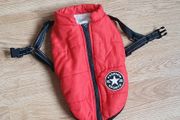 Size Small - A Cute Red Fully Lined Dog Jacket with Harness attached - Read Carefully - #