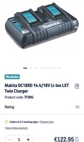 makita double charger