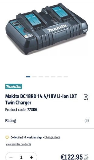 makita double charger
