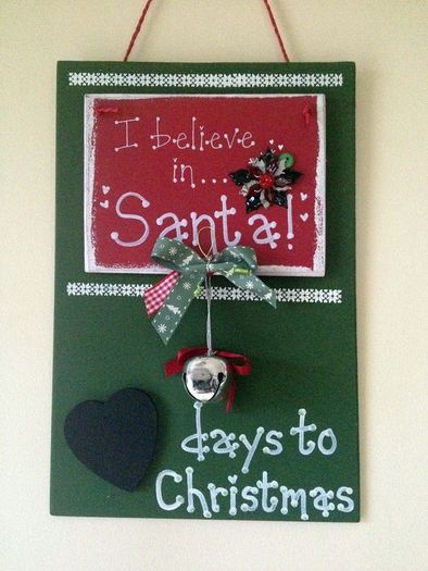 I Believe - Countdown to Christmas Sign