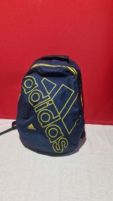 Adidas Classic Backpack  Navy Blue & Yellow  Great Condition