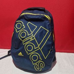 Adidas Classic Backpack  Navy Blue & Yellow  Great Condition