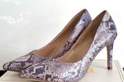 Snake Print Stiletto Heels - Pointed Toe Court Ladies Shoes