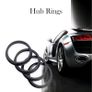 4pcs Black Car Plastic Wheel Hub Centric Rings Center Bore 66.6-57.1 Image 4
