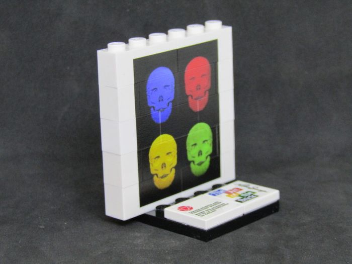 LEGO Rare The Art Of The Brick By Nathan Sawaya Lego Printed Museum Exhibit Limited Edition Promo The Colored Skulls The Art Of The Brick Lego