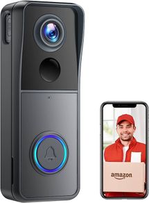 Wireless WiFi Video Doorbell Camera, 1080P HD Smart Video Door bell with Camera Battery Operated PIR Motion Detection Night Vision 2-Way Audio Support SD Card (FREE SHIPPING)
