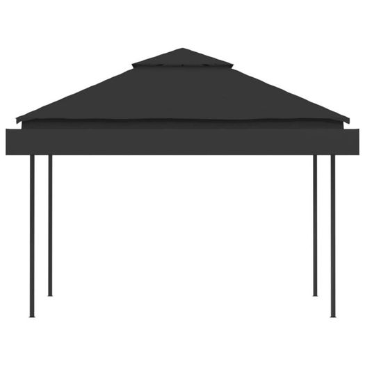 Gazebo with Double Extending Roofs 3x3x2.75 m Anthracite