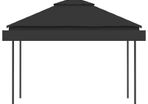 Gazebo with Double Extending Roofs 3x3x2.75 m Anthracite