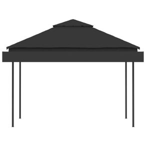 Gazebo with Double Extending Roofs 3x3x2.75 m Anthracite