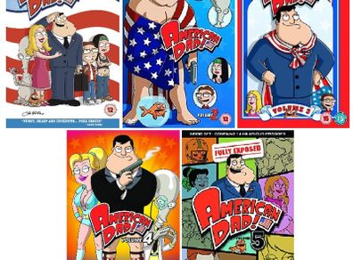 American Dad Seasn 1 - 5 DVD Collection (Brand New)