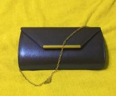 Blue clutch bag