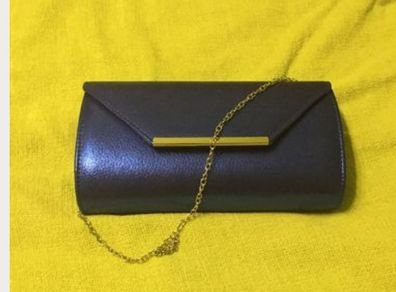 Blue clutch bag