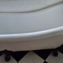 Bath, Luxury Acrylic Roll Top Slipper Bath in Excellent Condition Image 2