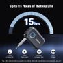 Aux Bluetooth 5.4 Adapter for Car, Bluetooth Receiver for Car/Home Stereo/Speaker/Wired Headphones, Handsfree Call, Dual Device Connection, 15 Hour Playtime Image 5