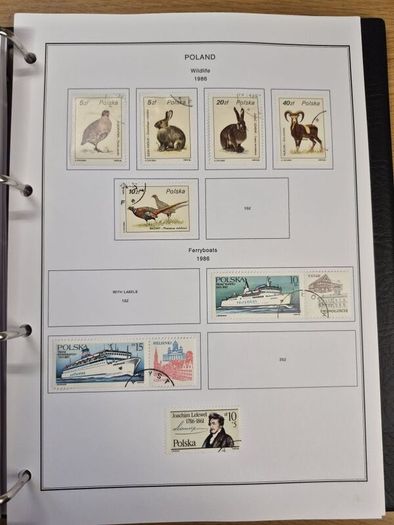 Poland stamps in album 1984 -1996