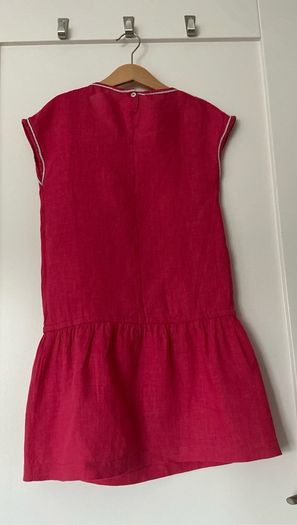Cherry Red Linen Dress