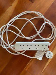4-way extension lead with 5m cable