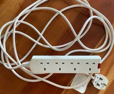 4-way extension lead with 5m cable