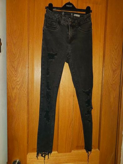 Black denim jeans