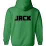 Personalised Kids Hoodie Minecraft Creeper Hoodie With Your Name On The Back Image 2