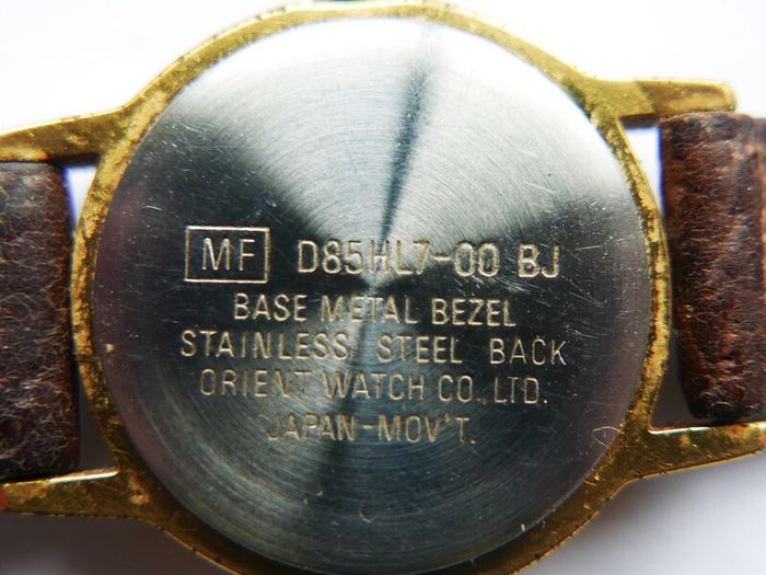 Vintage Orient Quartz Watch, Gold Plated women's watch