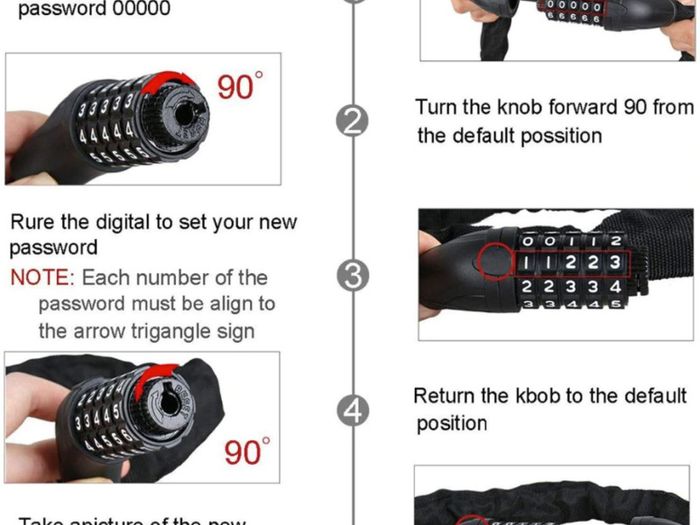 Brand New Anti-theft Portable Code Lock for Ninebot MAX.