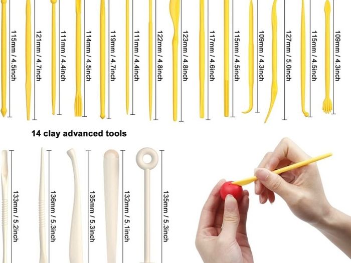 Shuttle Art 50 Colours Soft Oven Bake Modeling Clay Kit, 19 Sculpting Clay Tools and 10 Kinds of Accessories, Non-Stick, Non-Toxic, Ideal DIY Gift for Kids (FREE POSTAGE)