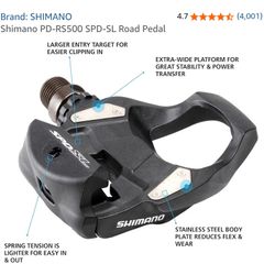 Pedals shimano SPD SL & Cleats