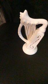 Beleek porcelain harp