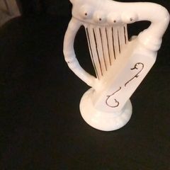 Beleek porcelain harp