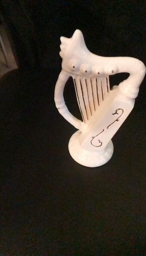 Beleek porcelain harp