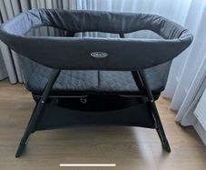 Graco Side-by-Side Bedside Crib / Travel Crib with Mattress & Carry Bag