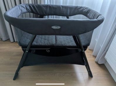Graco Side-by-Side Bedside Crib / Travel Crib with Mattress & Carry Bag