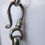 Vintage heavy 925 Sterling Silver 5mm round Byzantine Chain Necklace length 20" - 39g Image 4