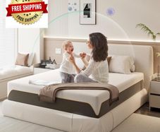 Memory Foam Mattress, 5FT King Mattress, Medium, 150x200x20cm King size memory foam mattress with Soft Skin-friendly Durable, Sleep Cooler and Back Pain Relief, Washable Cover