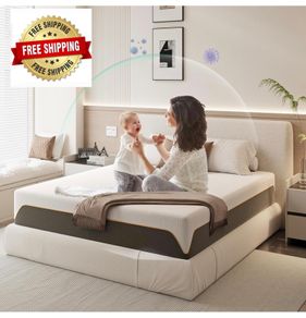 Memory Foam Mattress, 5FT King Mattress, Medium, 150x200x20cm King size memory foam mattress with Soft Skin-friendly Durable, Sleep Cooler and Back Pain Relief, Washable Cover