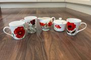 A Collection of Poppy Themed Ceramics