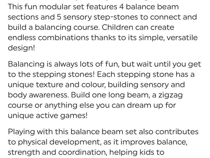 Play Factory Balance Beam Set