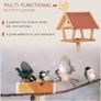 Wooden Bird Feeder Stand for Garden Pre-cut Weather Resistant 49 x 45 x 139cm (FREE SHIPPING) Image 7