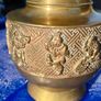 Late Nineteenth Century Brass and Copper Temple Vase Image 7