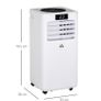 Air Conditioner, Dehumidifier, Cooling Fan with Remote Control, Digital Display, 2 Speeds, 24H Timer, Window Venting Kit, Image 2